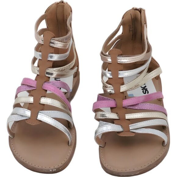 Girls Tucker & Tate Marissa Brown Gladiator Sandals Size 2 M Big Kid - Picture 5 of 6